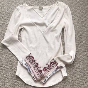 Free People thermal shirt